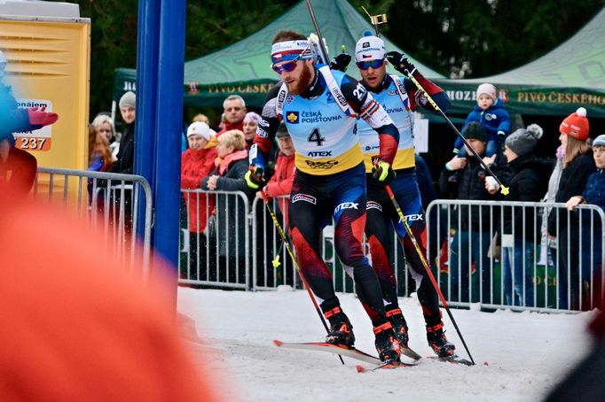 biatlon 2018/2019, exhibiční mistrovství republiky v supersprintu v Břízkách, Michal Šlesinger