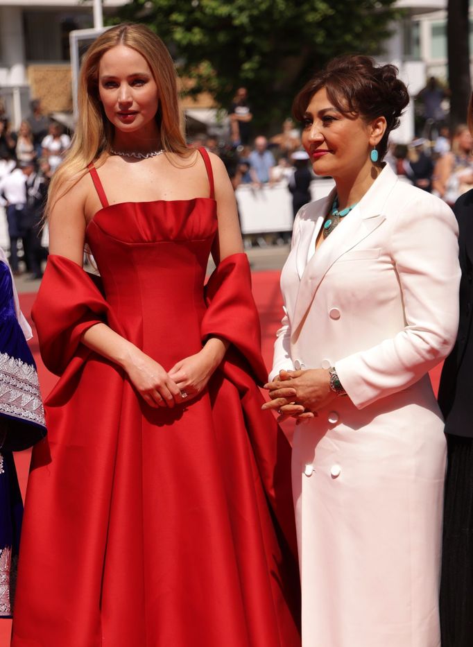 Herečka Jennifer Lawrence a režisérka Sahra Mani.