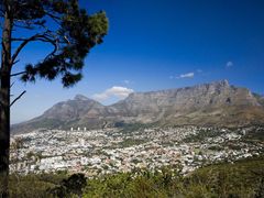 Stolová hora v pozadí Kapského města