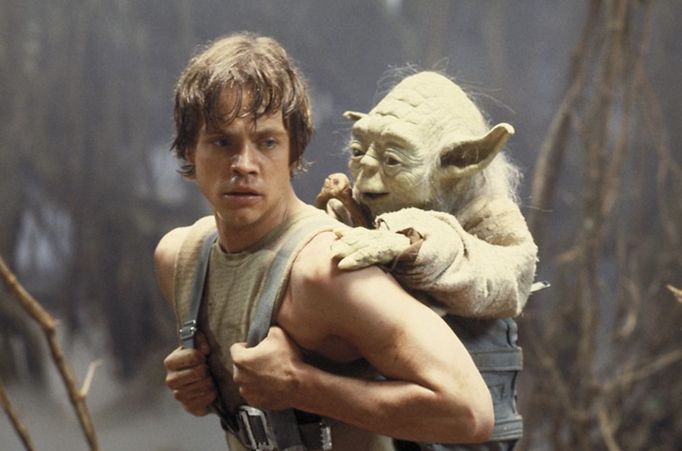 Mark Hamill jako Luke Skywalker ve filmu Star Wars: Epizoda V - Impérium vrací úder.