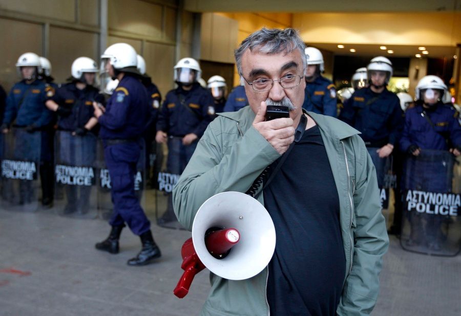Protesty v Aténách