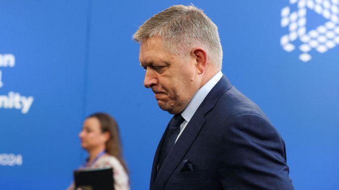 Slovenský premiér Robert Fico na summitu Evropského politického společenství v Budapešti, 7. listopadu 2024