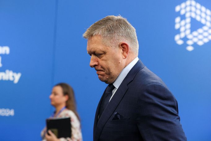 Slovenský premiér Robert Fico na summitu Evropského politického společenství v Budapešti, 7. listopadu 2024