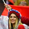 Fanoušci na zápase Rusko - Egypt na MS 2018