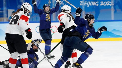 Utkání žen o bronz, Finsko vs. Švýcarsko.