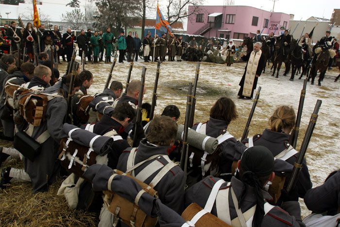 Ráno v Rousínově - požehnání