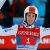 Austria's  Diethart celebrates after winning the second jumping of the four-hills tournament in Garmisch-Partenkirchen