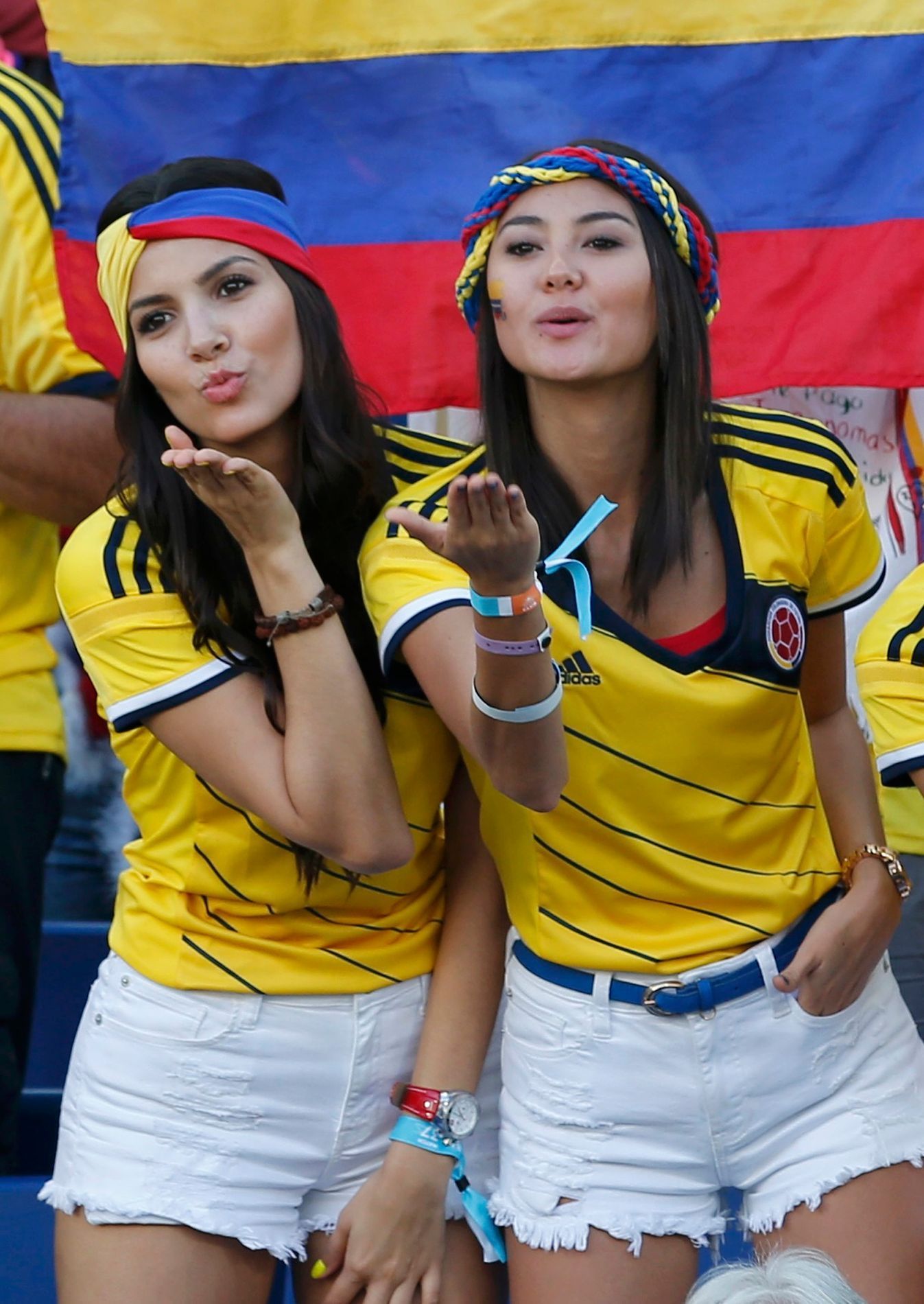 Kolumbijská fanynka na MS 2014