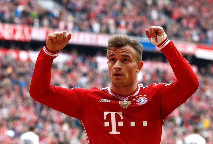 Xherdan Shaqiri se raduje z gólu