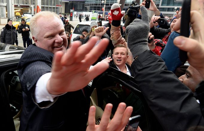 Kanada-Švédsko, finále: olympijský triumf oslavil také kontroverzní starosta Toronta Rob Ford