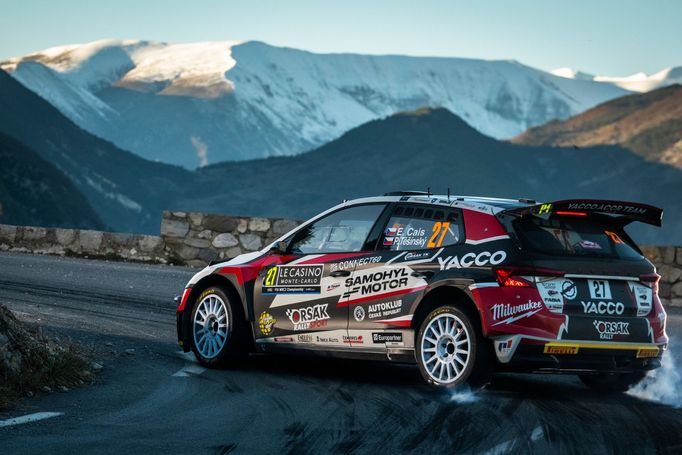 Erik Cais, Škoda na trati Rallye Monte Carlo 2023