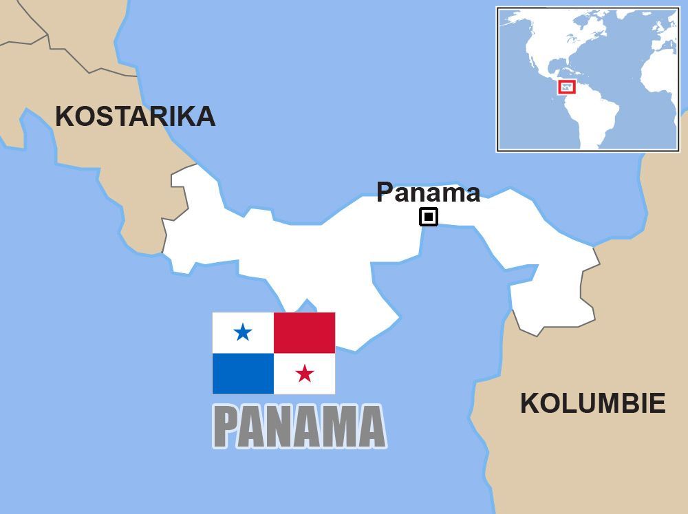 Panama, mapa