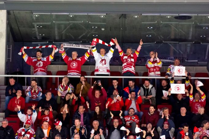 Třinec - Pardubice, 7. čtvrtfinále play-off 2018