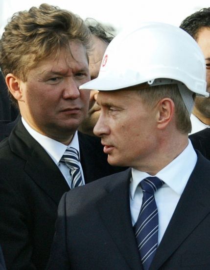 Vladimír Putin a Alexej Miller