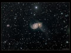 Vírová galaxie M51.