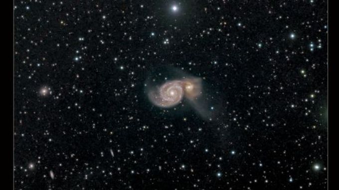 Vírová galaxie M51.