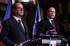 Evropa musí držet pospolu a mít společnou koncepci obrany, shodli se Hollande a Sobotka