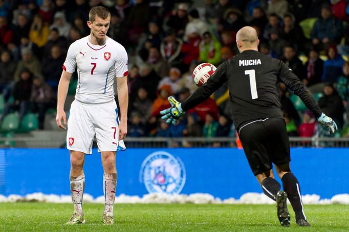 Slovensko-ČR: Tomáš Necid - Ján Mucha