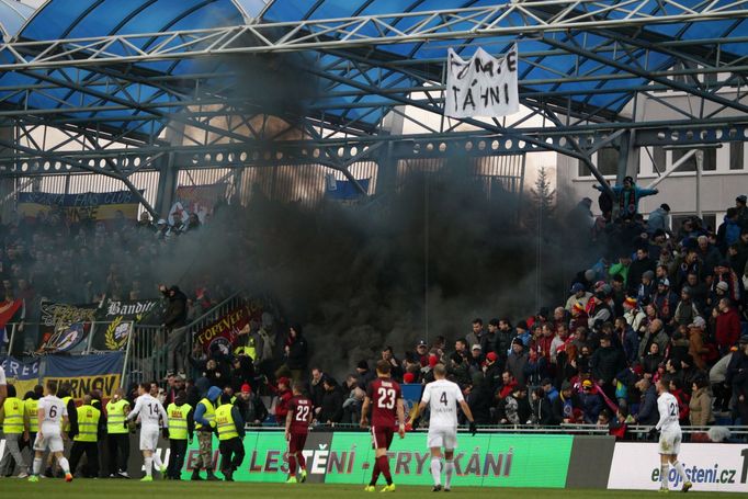 EPL, Ml.Boleslav-Sparta: výtržnosti fanoušků Sparty