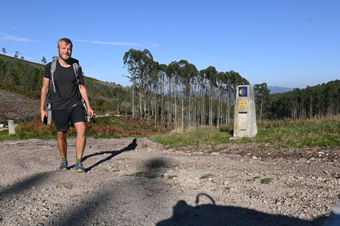 Ladislav Zibura na cestě do španělského Santiaga de Compostela