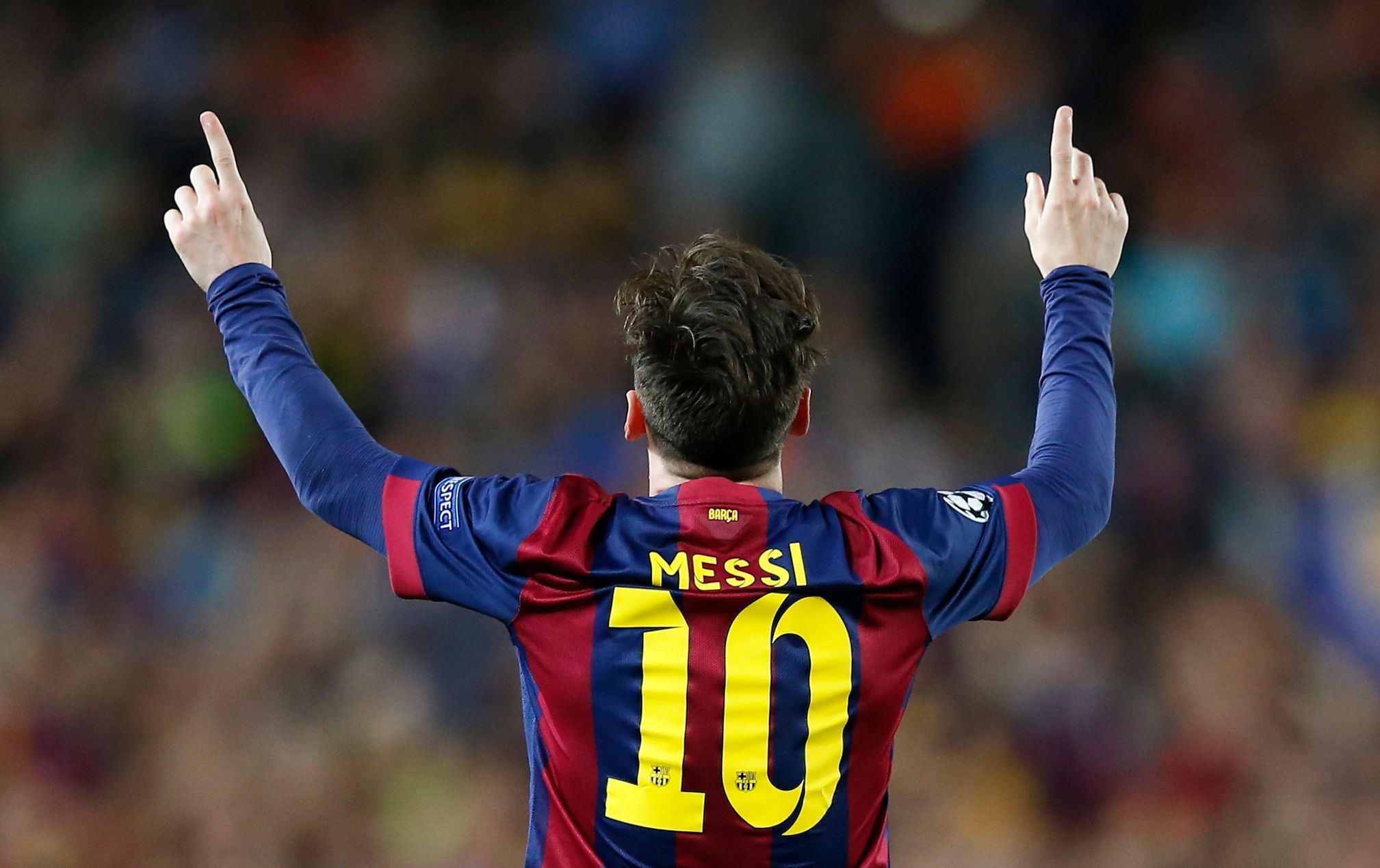 LM, Barcelona-Bayern: Lionel Messi slaví gól