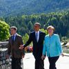 Obama - Merkelová - summit G7 - Bavorsko