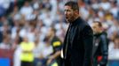 Atletico Madrid's coach Diego Simeone shouts during his team's Champions League final soccer match against Real Madrid at the Luz stadium in Lisbon May 24, 2014. REUTERS/