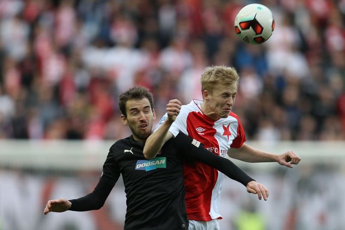 EPL, Slavia-Plzeň: Michal Frydrych - Tomáš Hořava