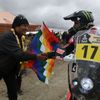 Rallye Dakar 2017, 7. etapa: bolivijský prezident Evo Morales a Paulo Goncalves