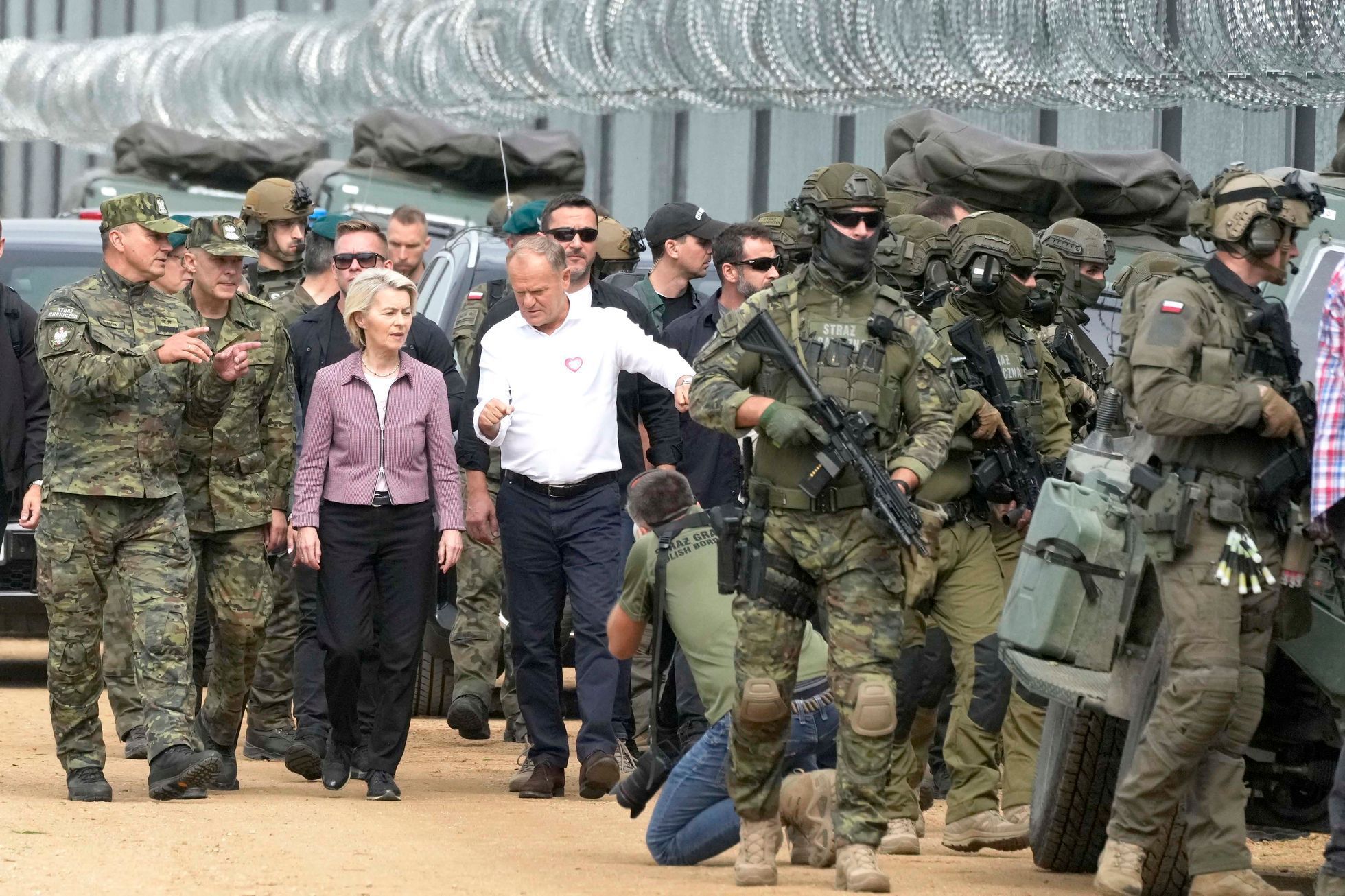 Polsko, Bělorusko, hranice, uprchlíci, Donald Tusk, migrace, migranti, Ursula von der Leyenová
