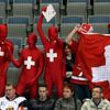 Švýcarští fanoušci na MS v hokeji 2015