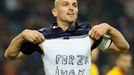 Esteban Cambiasso slaví gól Interu proti Veroně.