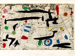 Joan Miró, Tracé Sur La Paroi II, 1967