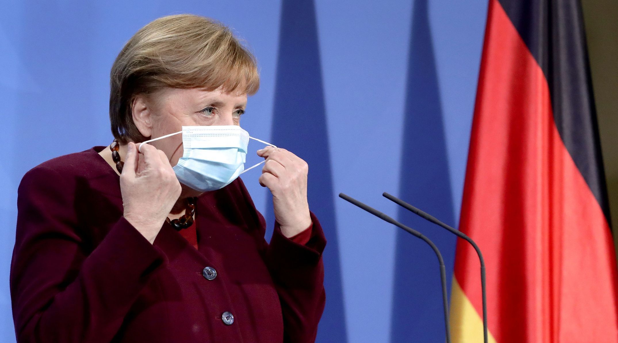 Angela Merkelová, covid, Německo