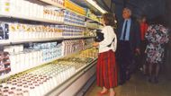 Sortiment supermarketu Mana, rok 1991.