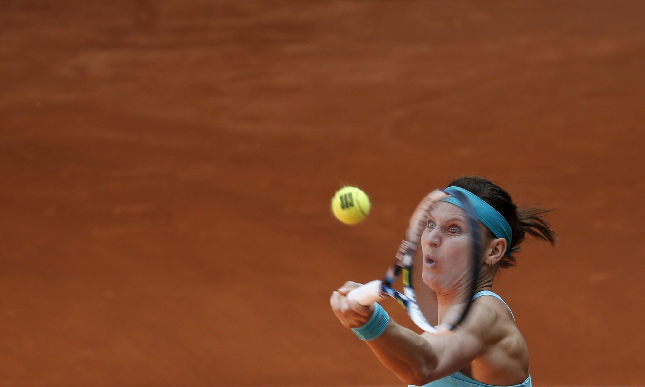 Lucie Šafářová na turnaji v Madridu 2015
