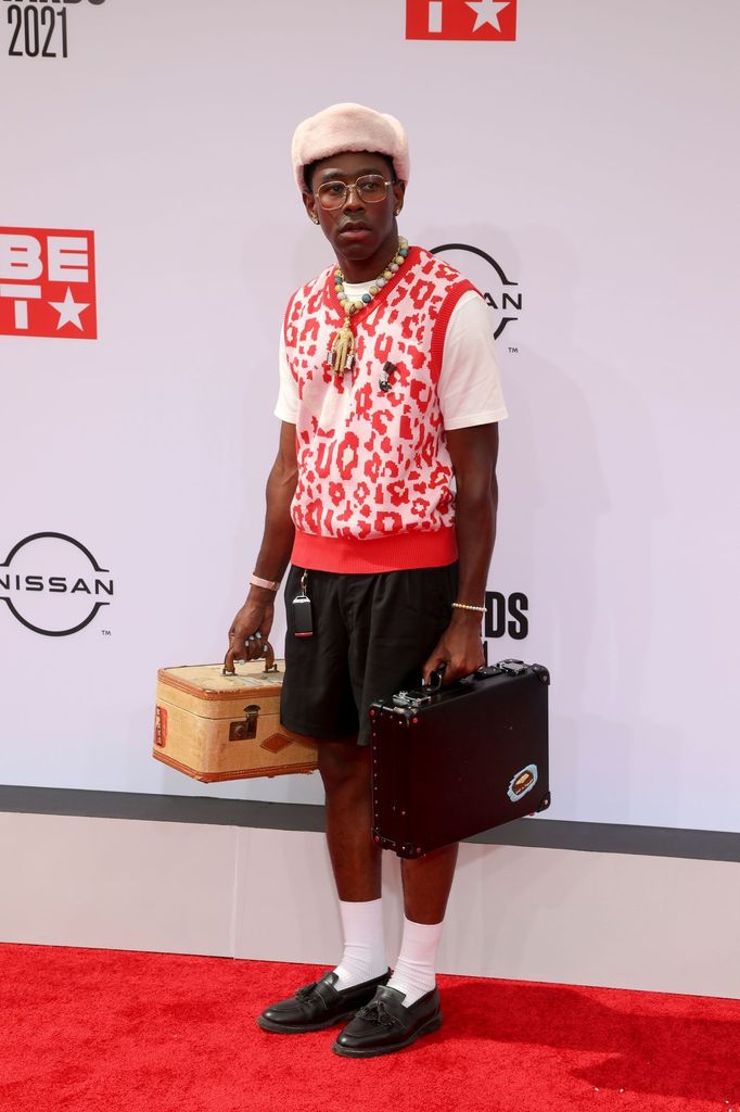 Raper Tyler, The Creator na udílení cen BET Awards v roce 2021.