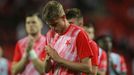 Smutek Slavie po odvetě 3. předkola LM Slavia - Ferencváros