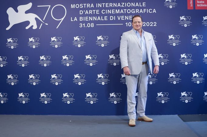 Brendan Fraser na benátském festivalu.