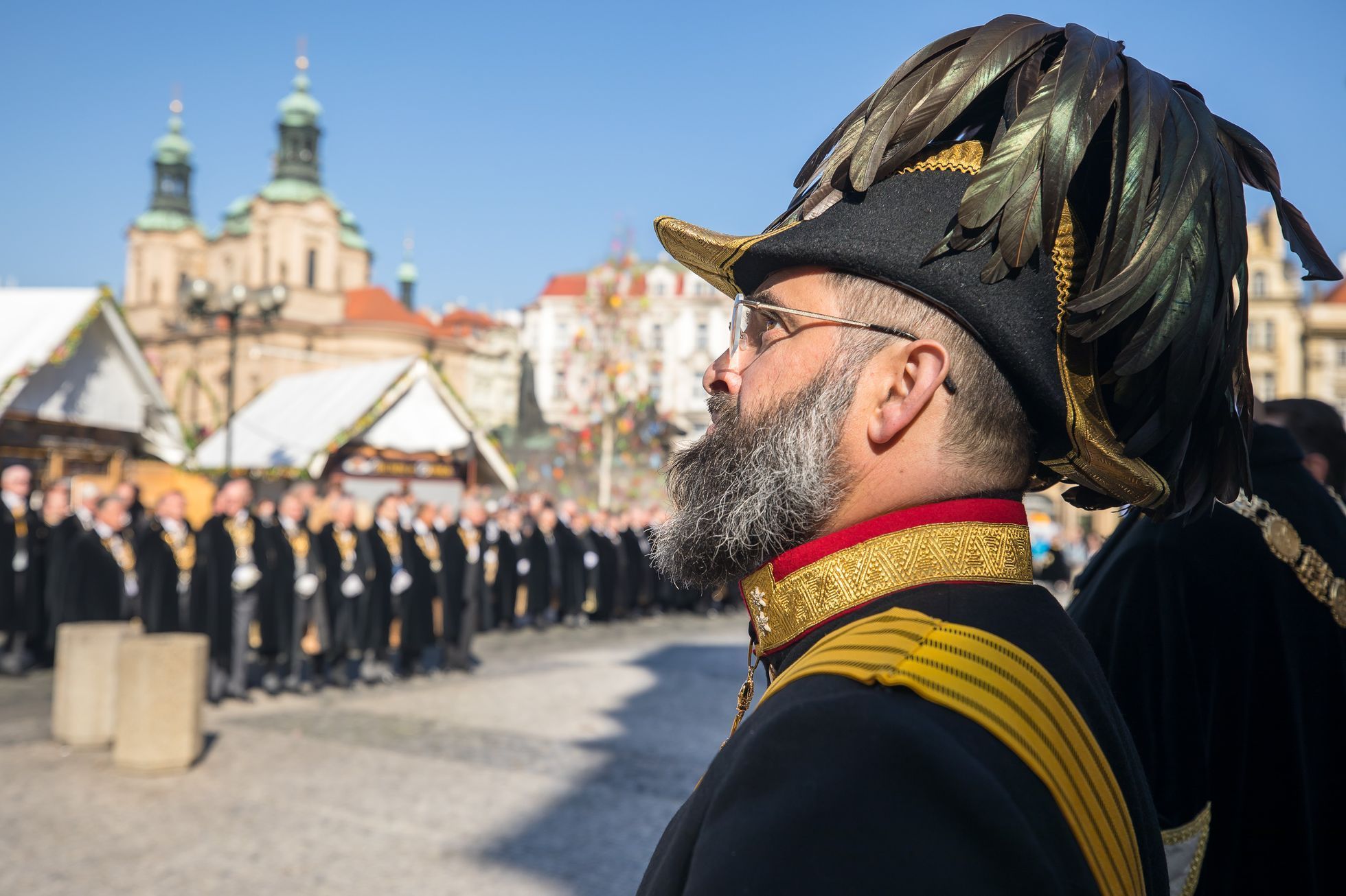 Řád sv. Jiří, Habsburští rytíři, průvod, Habsburkové, šlechtici, šlechta