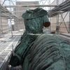 Oprava jezdecké sochy Jana Žižky