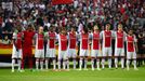 Hráči Ajaxu Amsterdam drží minutu ticha