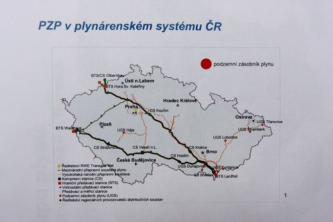 Zásobník Haje je jediný v Čechách. Je strategicky důležitý pro vyrovnávání tlaku plynu pro Prahu