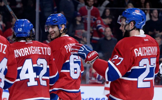 Max Pacioretty, Sven Andrighetto a Alex Galchenyuk (Montreal Canadiens)