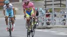 Giro d'Italia 2015 - zleva: Aru a Contador