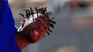 Tennis - French Open - Roland Garros, Paris, France - June 1, 2019. France's Gael Monfils in action during his third round match against France's Antoine Hoang. REUTERS/G