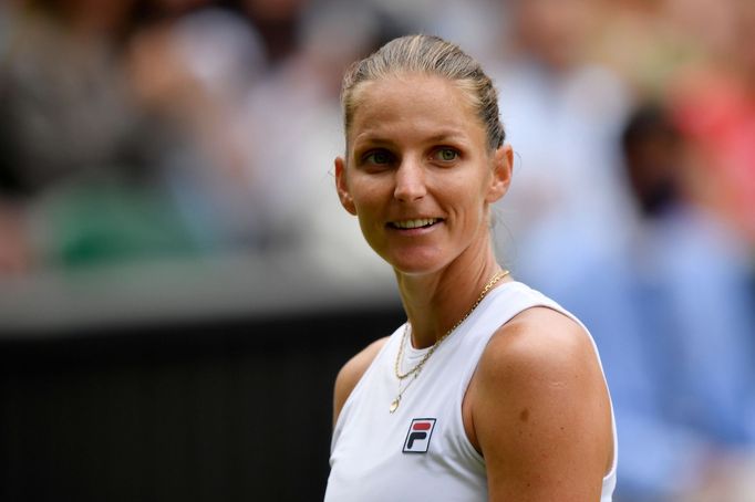 Karolína Plíšková, Aryna Sabalenková, semifinále Wimbledonu 2021