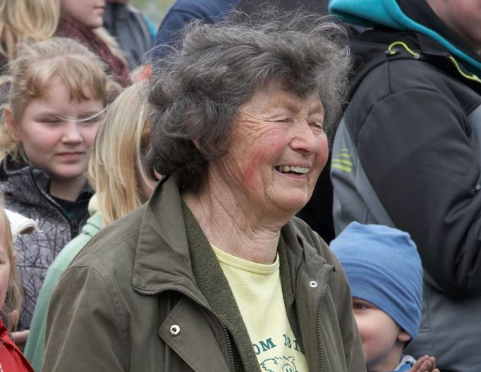 Marie Bařinová, 80letá vedoucí turistického oddílu.