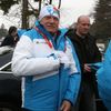 Prezident Václav Klaus na MS v biatlonu v Novém Městě na Moravě 2013