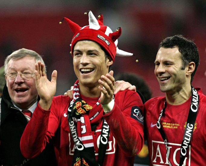 Sir Alex Ferguson a Cristiano Ronaldo (2009)